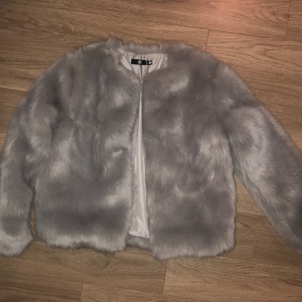 Faux fur coat